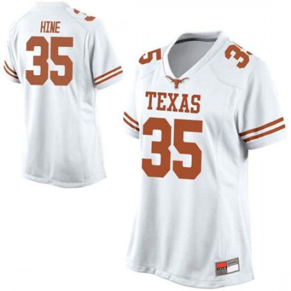 Womens Texas Longhorns #35 Russell Hine Game Alumni Jersey White